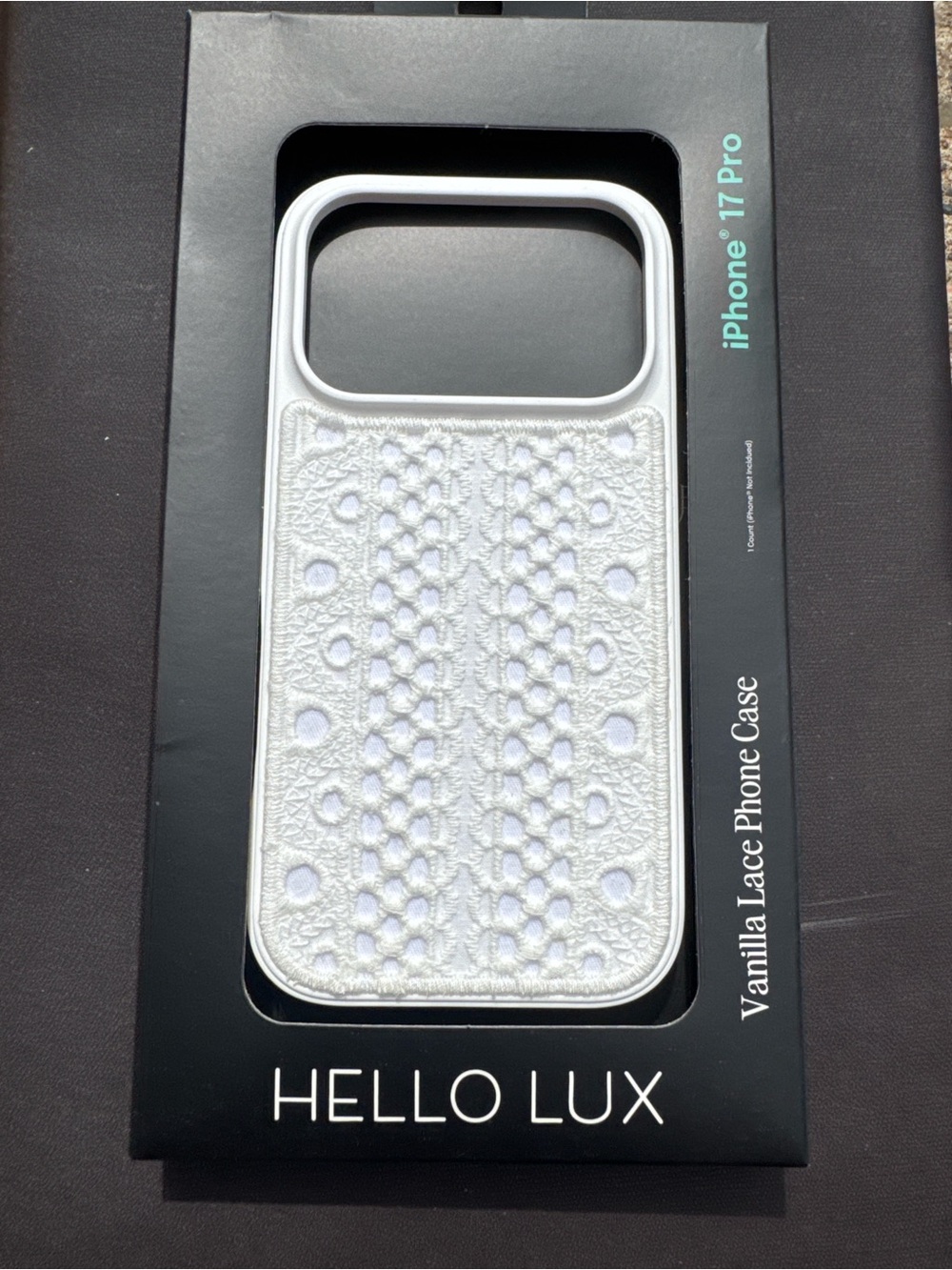 Hello Lux Vanilla Lace iPhone 17 Pro Case - White